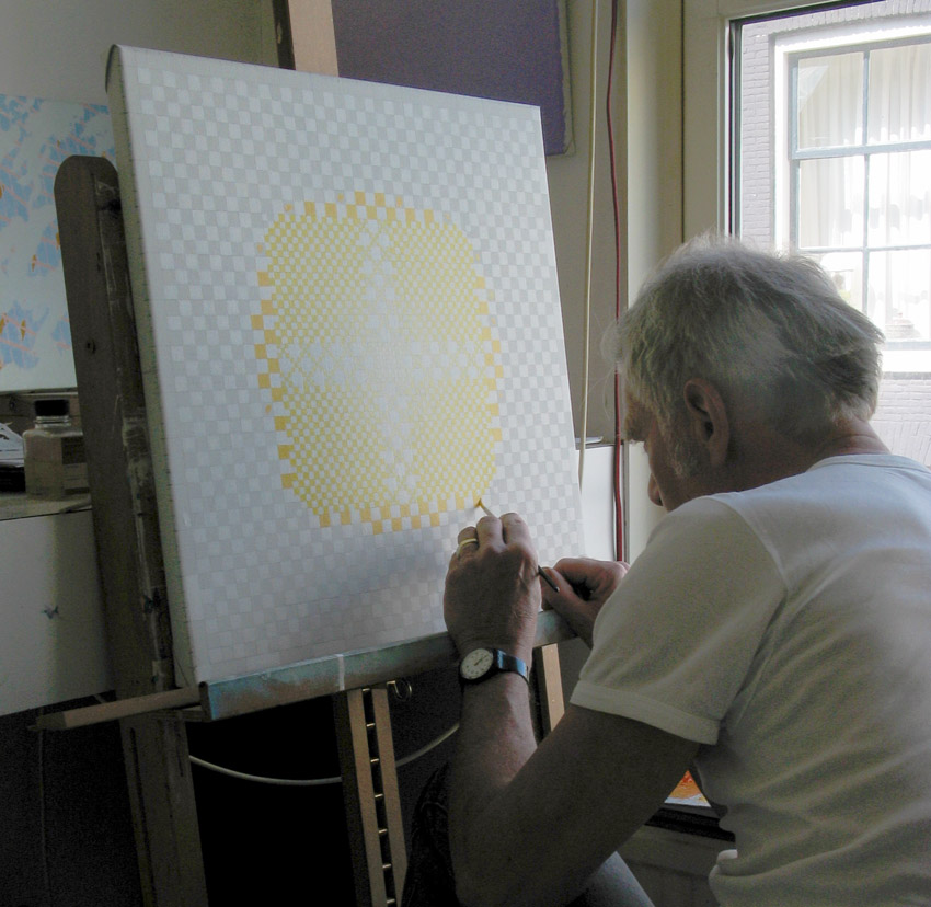 juni 2005, Sjaak schildert mandala