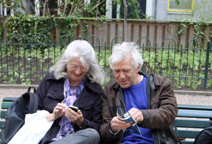 ontspannen moment voor de fotograaf