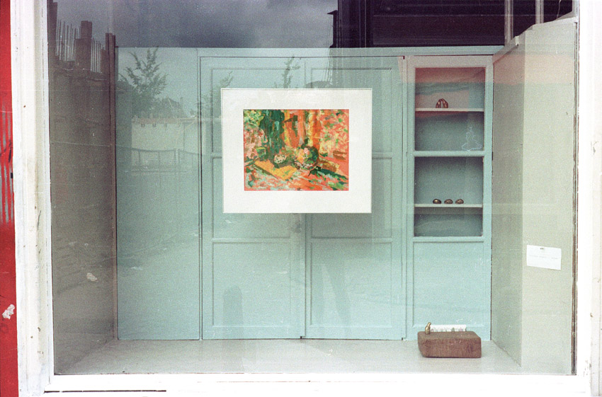 etalage Koningsstraat 6 in augustus 1984