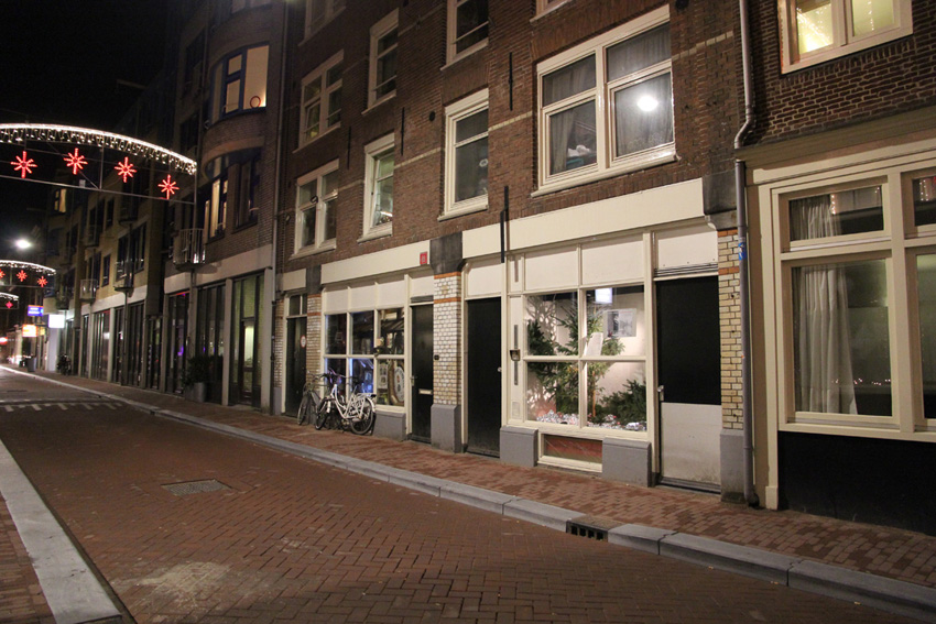 kerstsfeer in etalage