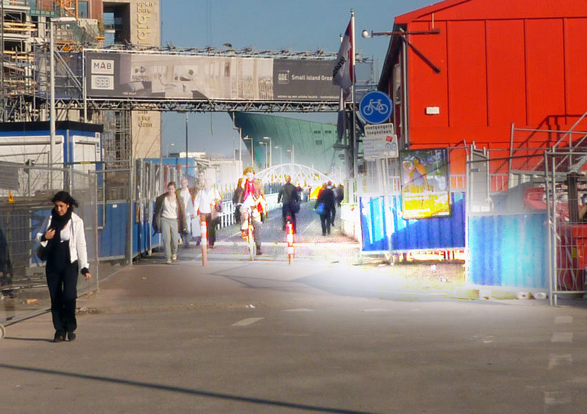 Oosterdokseiland op 22 maart 2011
