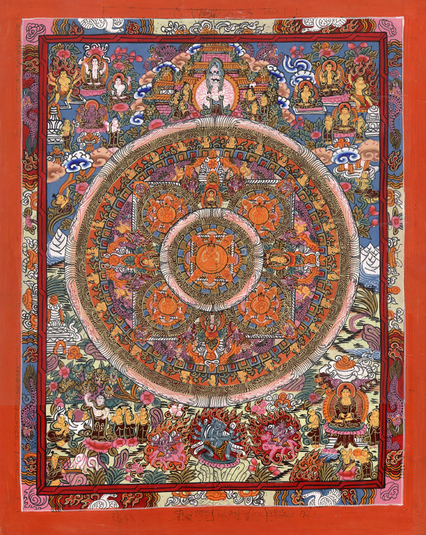 2011NepalMandala, handgeschilderd