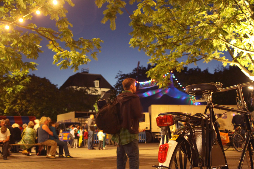 7 september op het Amstelveld in Amsterdam 