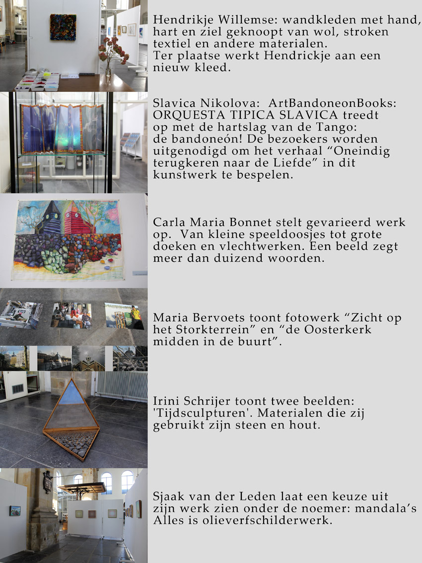het werk van 6 kunstenaars