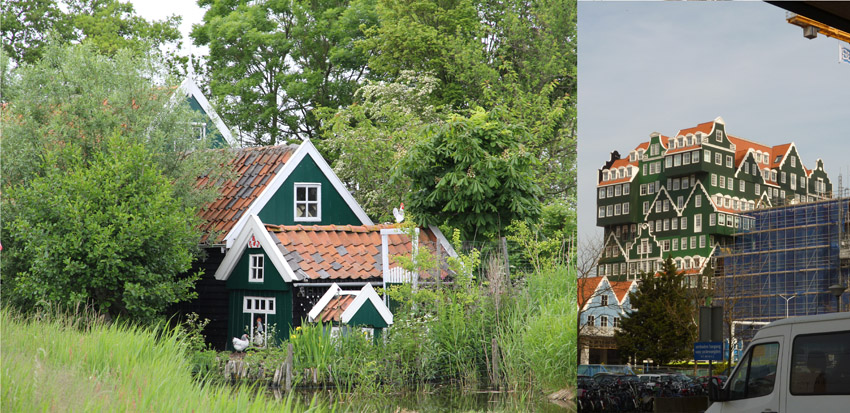 traditionele architectuurstijl overgenomen in groot appartementencomplex