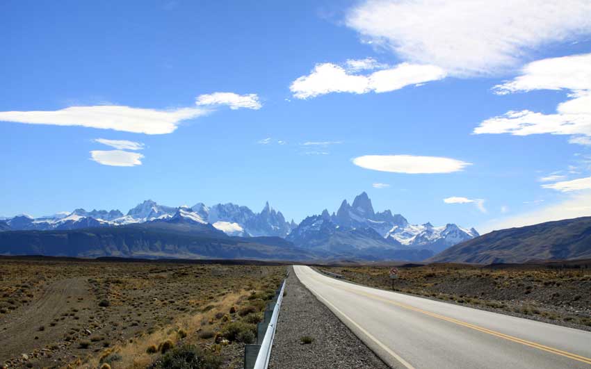 25 februari 2010; Argentina, zicht op het Fitz Roy massief