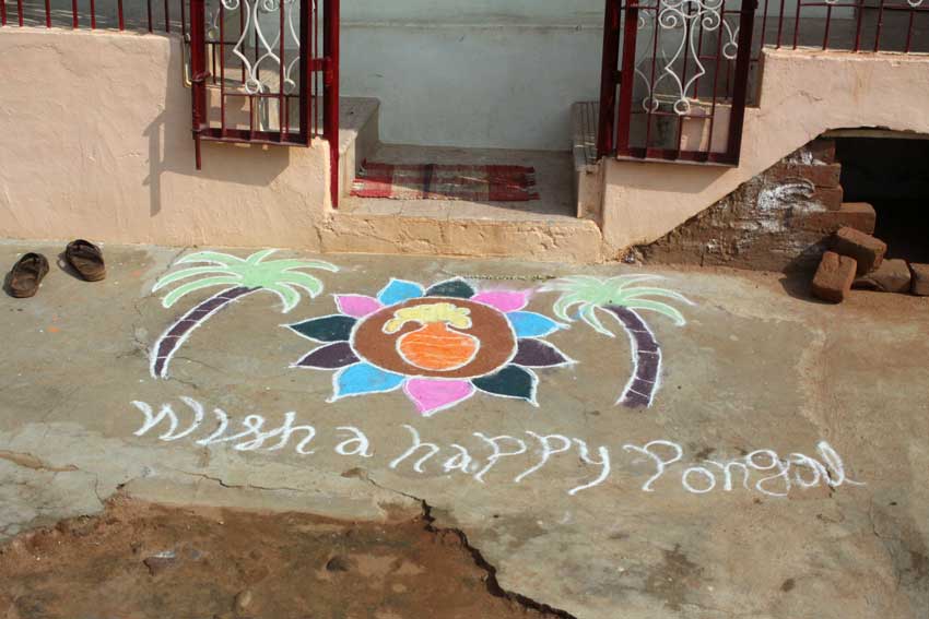 pongal zandmandala