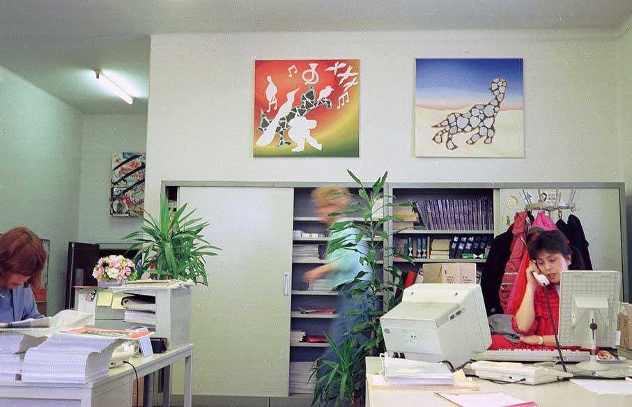 twee ge-exposeerde werken