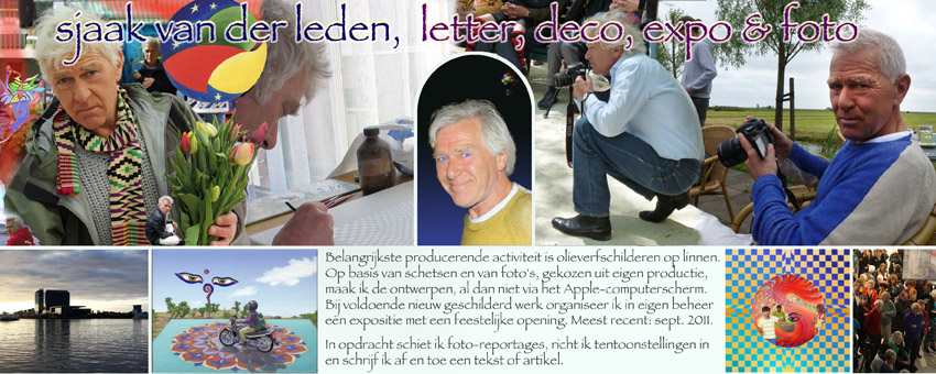 sjaak van der leden; letter, deco, expo & foto