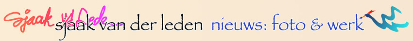 sjaak van der Leden, letter, deco, expo & foto Home