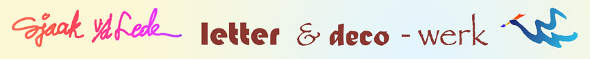 sjaak van der Leden, letter- en decoratiearchief